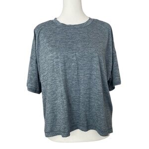 90 Degree By Reflex Boxy Deluxe High-Low Short Sleeve T-Shirt Womens L